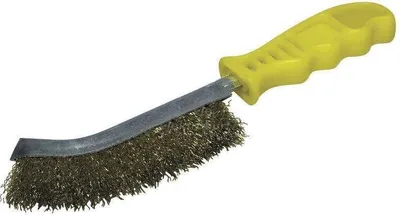 Produktbild von Wolfcraft Handdrahtbürste Kunststoffgriff Messing