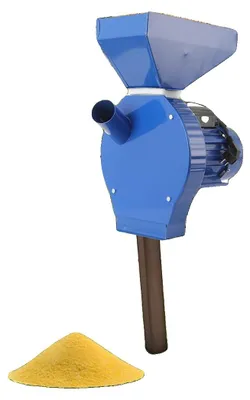 Zdjęcie produktu dla Młyn do zboża, moc 1100 W, wydajność 240 kg/h, wykonany z żeliwa, wymiary 38 cm x 28,5 cm x 50 cm, do montażu na stole