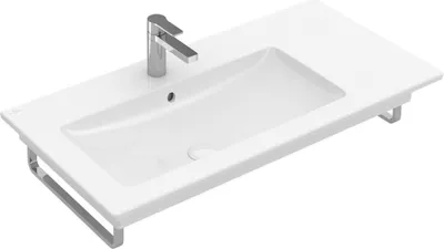 Produktbild von Villeroy & Boch V&B Schrankwaschtisch VENTICELLO 1000x500mm Be links mit ÜL weiß