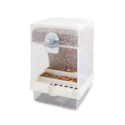 Produktbild von Transparente Vogel Feeder Automatische Haustiere Samen Feeder Lebensmittel Container Vogel Käfig Zubehör