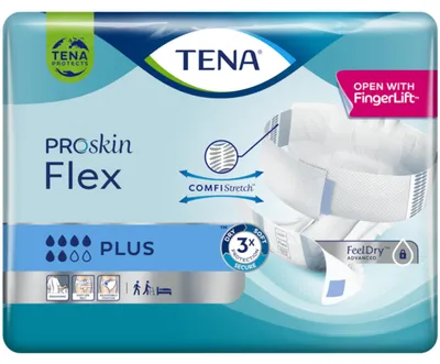 Immagine prodotto di Pantaloni per incontinenza TENA Flex Plus taglia XL | confezione (30 pezzi)