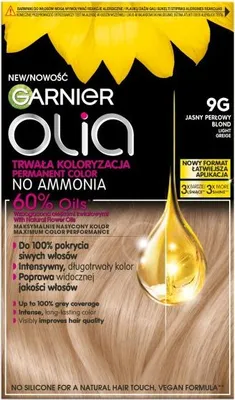 Zdjęcie produktu dla Garnier Olia 9G, Jasny Perłowy Blond, Permanentna koloryzacja