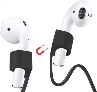Image de INF Sangle magnétique pour Airpods 2, Airpods Pro 2/3 Le noir