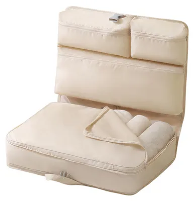 Produktbild von Reise Organizer Set 6 teilig, Packtaschen für Kleidung, Faltbare Koffer Organizer Taschen, Reise Zubehör 45x32x15cm