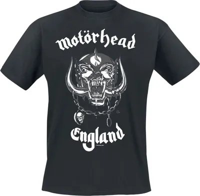 Produktbild von Motörhead T-Shirt Herren England schwarz Band-Merch, Bands 100% Baumwolle S