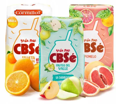 Obrázek produktu pro Sada Yerba Mate CBSe Frutos Del Valle Pomelo Silueta Naranja 3x500 g, 1,5 kg