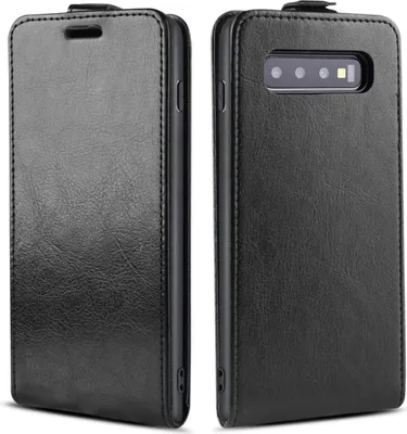 Produktbild von Handy Hülle für Samsung Galaxy S10 Magnet Cover Case Klapphülle Schutzhülle Farbe: Schwarz