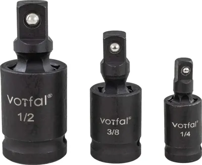 Produktbild von Kraft Kugelgelenk Set 1/2 3/8 1/4 Adapter Schlagschrauber Kardangelenk