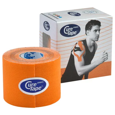 Immagine prodotto di Cure Tape Sports, 5 m x 5 cm, wasserfest, arancione