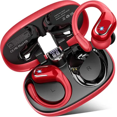 Produktbild von Kabellose Bluetooth 5.4 Sport Kopfhörer, 75 Std Akku, HiFi Stereo Bass, IPX8 Wasserdicht, ENC Noise Cancelling, USB-C In-Ear Ohrhörer