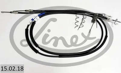 Produktbild von LINEX Handbremsseil 15.02.18 Hinten für FORD TRANSIT CONNECT (P65, P70, P80) 1984/1860/1984/1860mm