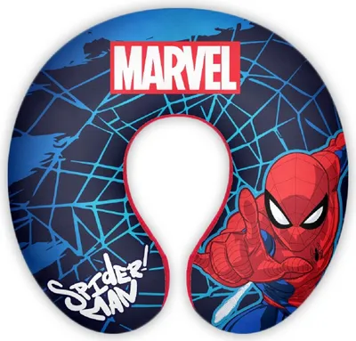 Produktbild von Spider-Man Nackenkissen Kinder Reisekissen Rot Blau Marvel