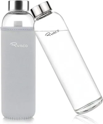 Produktbild von Famanu Wasserflasche 1000 ml - BPA-frei, Auslaufsicher, Ideal für Schule, Zuhause, Büro, Reisen, Sport und Fitness