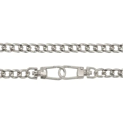 Produktbild von 1 Taschenkette 100 cm lang mit Karabinerhaken aus Metall Trageriemen Schulterriemen Variantenwahl, Größe:Variante 2 | 100 x 1.0 x 0.4 cm, Farbe:silber