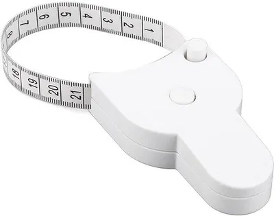 Immagine prodotto di Misuratore corporeo, resistente all'usura, automatico, con doppia scala, retrattile, per misurazioni di circonferenza