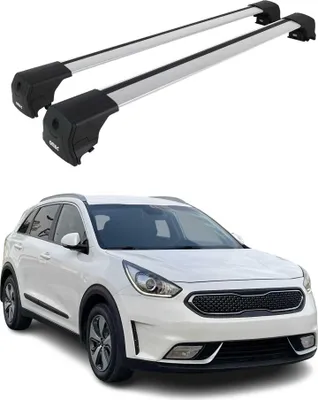 Image de Barres De Toit Transversales pour Kia Niro 2017-2021 Aluminium 2Pcs Gris ABE