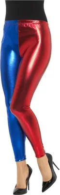Produktbild von Smiffys - "Jester" Leggings für Damen SM1586 (L R) (Blau/Rot)