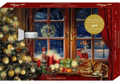 Productafbeelding van Theelichthanger-adventskalender - Advent, advent, een lichtje brandt
