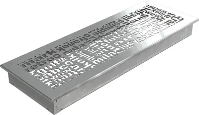 Produktbild von Lüftungsgitter ABC 17x49 Edelstahl