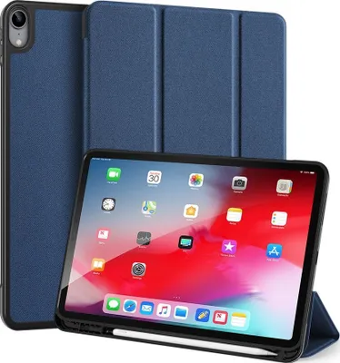 Produktbild von Dux Ducis Domo iPad Air 5 (2022) Hülle Klapphülle + Stifthalter - Blau