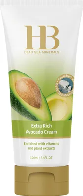 Produktbild von Health&Beauty Extra Rich Avocado Cream mit Totes Meer Mineralien, Aloe Vera & Vitamin E+C – für trockene Haut – 100ml