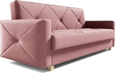 Produktbild von Schlafsofa Pretoria rosa - Couch mit Schlaffunktion und Bettkasten, Wohnzimmermöbel, Schlafsofa, Bettsofa Wohnzimmerset,