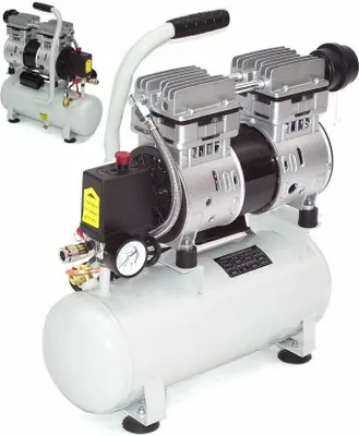 Produktbild von Flüsterkompressor 40291 leiser Druckluft Kompressor 750W ölfrei Luftkompressor