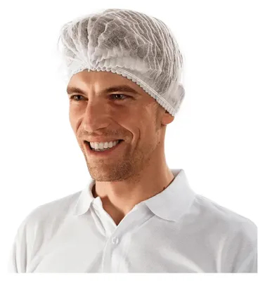 Immagine prodotto di Sir Safety: cuffia monouso in polipropilene plissettato, unisex, 1000 pezzi, taglia unica, BIANCA
