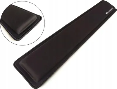 Zdjęcie produktu dla Sandberg Wrist Rest Pro XXL, Czarny, 712 mm, 120 mm, 23 mm, 712 x 120 x 23 mm