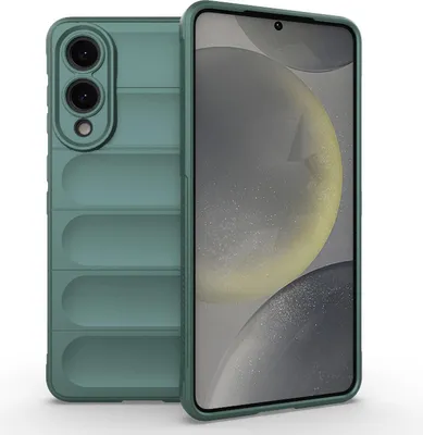 Obrázok produktu pre Puzdro pre Samsung Galaxy S25 Edge - Zadný kryt Phonesta GripShell Silikónový - Tmavozelená