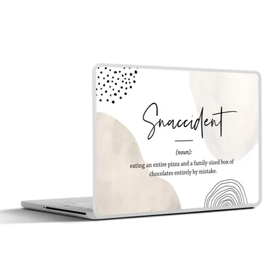 Produktbild von MuchoWow® Laptop Aufkleber Sticker Cover Sprichwörter - Snaccident - Zitate - Wörterbuch - Snaccident Definition 30x22 cm - Laptop-Sticker