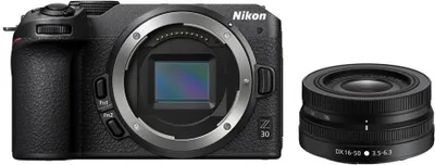 Obrázok produktu pre Nikon Z 30 + 16-50 VR - 20,9 MP - 5568 x 3712 Pixel - CMOS - 4K Ultra HD - Touchscreen - Schwarz