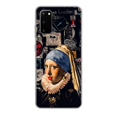 Produktbild von MuchoWow® Handyhülle Schutzhülle Hülle für Samsung Galaxy S20 Das Mädchen mit dem Perlenohrring - Tätowierung - Vermeer Silikon Softcase Handy Hülle - Bild