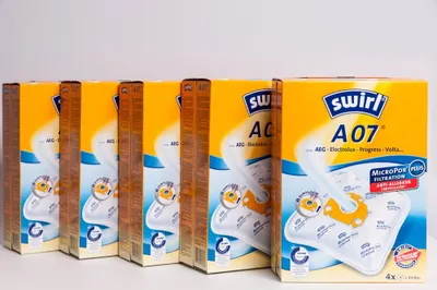 Produktbild von 5 Pakete Swirl Staubsaugerbeutel A07 / A 07 EcoPor für AEG Staubsauger Gr. 28