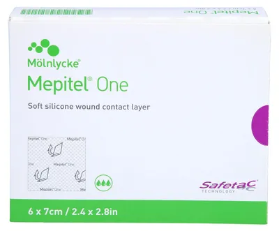Produktbild von MEPITEL One 6x7 cm Silikon Netzverband
