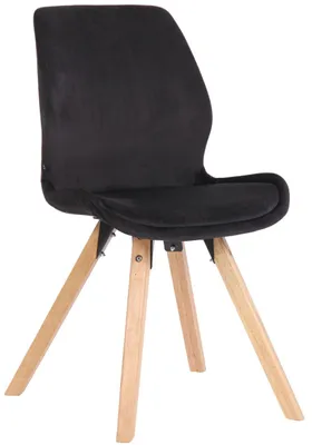 Produktbild von Stuhl Luna Samt schwarz
