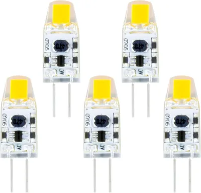 Obrázek produktu pro 5 balení - 1W LED žárovka G4 - 95 lumenů - 2700K teplá bílá