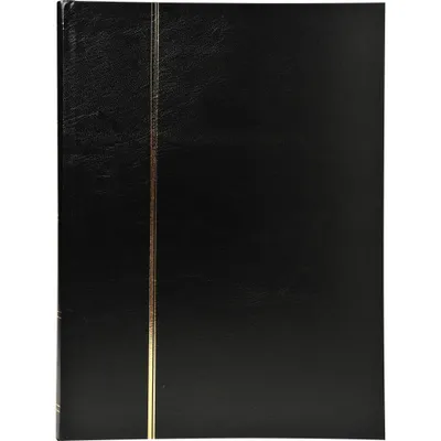 Produktbild von Exacompta Album de timbres simili-cuir 48 p. noires 22,5x30,5 cm Noir 26151E