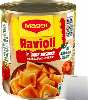 Produktbild von Maggi Ravioli in Tomatensauce (800g Dose) + usy Block