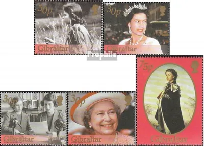 Produktbild von Briefmarken Gibraltar 2002 Mi 997-1001 (kompl.Ausg.) postfrisch Thronbesteigung