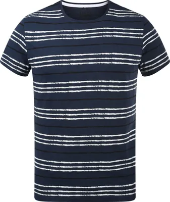 Produktbild von BLEND BHValle Herren T-Shirt Kurzarm Shirt mit Streifen und Rundhalsausschnitt aus 100% Baumwolle
