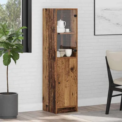 Obrázek produktu pro vidaXL Vysoká skříňka z recyklovaného dřeva 35 x 37 x 142 cm, dřevotřísková deska