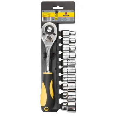 Immagine prodotto di TOPEX Chiavi a bussola 1/2", set di 11 pezzi.