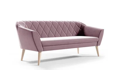 Image de Ensemble canapé rose Ensemble salon 3+2+1 places velours Pieds hauts en bois hêtre