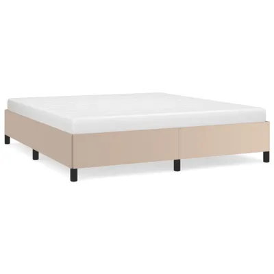 Zdjęcie produktu dla vidaXL Rama łóżka cappuccino-brąz 180x200 cm imitacja skóry
