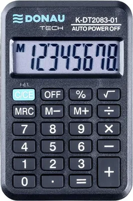 Productafbeelding van DONAU TECH K-DT2083-01 zakrekenmachine, zwart