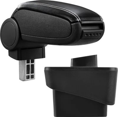 Immagine prodotto di Rivestimento in pelle del bracciolo centrale nero / bianco per Audi A1 8X + Sportback