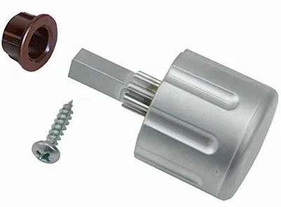 Immagine prodotto di Maniglia per porta da bagno e camper - Argento - 7 x 7 x 28 mm