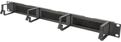Productafbeelding van DIGITUS Rangierpanel 1HE 19" 4xBügel mit Bürstenleise schw.