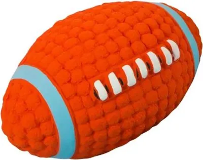Produktbild von INF Kleiner Rugbyball für Haustiere, Beißfestes Spielzeug für Hunde